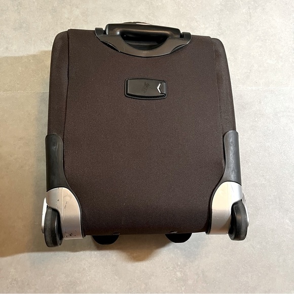 Rockland Polo Equipment Varsity Softside Upright Carry-On | Brown | 18" - Picture 8 of 11